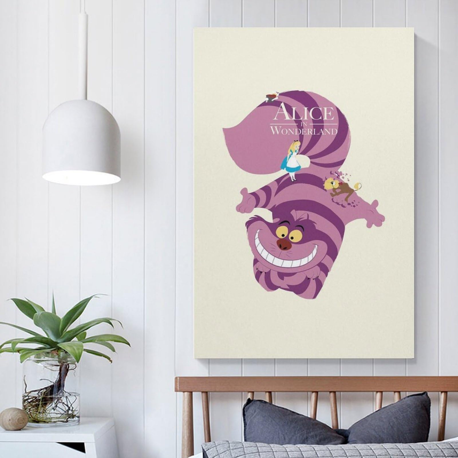 Amazon.co.jp: 不思議の国のアリス チェシャ猫 アートポスター 飾り絵