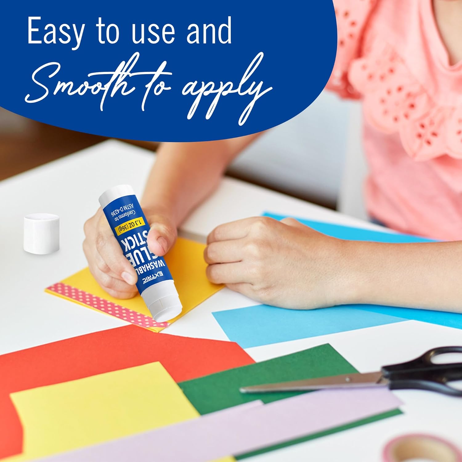 Glue Sticks Bulk Classroom, White Glue Sticks for Kids 60 Count, 1.3 Ounce, Washable All Purpose, for Kids, School and Home