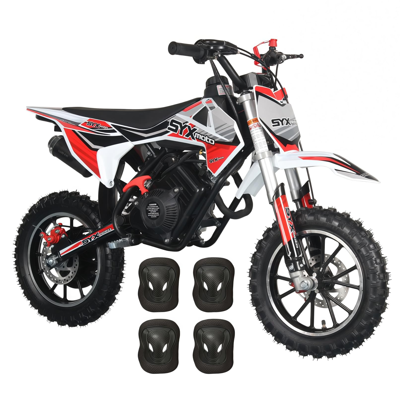 SYX MOTO 60cc Kids Dirt Bike, 4-Stroke Off-Road Gas Powered Mini Bikes