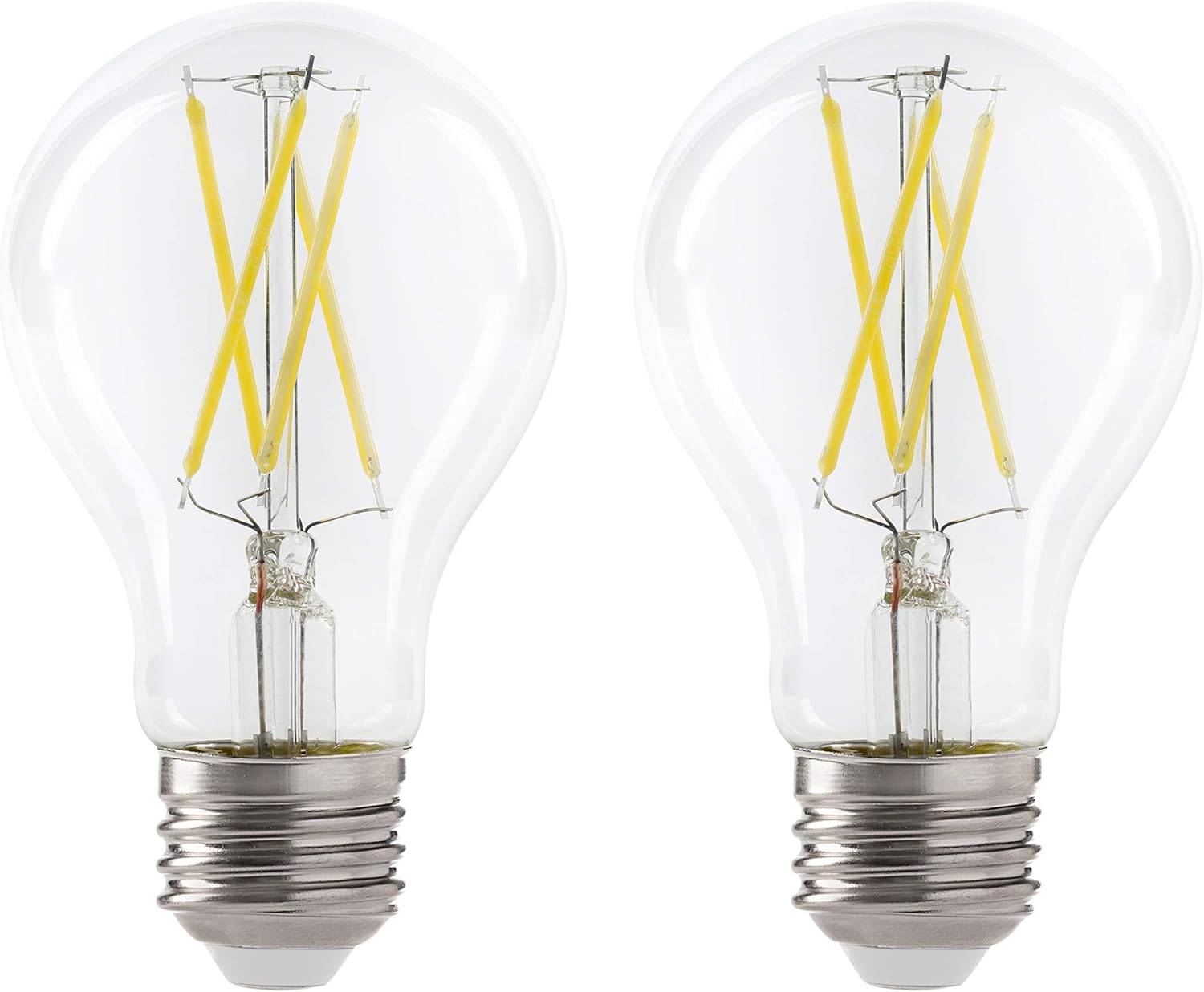 Xtricity LED 8.5W A19 Filament Clear Light Bulb, 60W Equivalent, 800 Lumens, 2700K Soft White, Dimmable, E26 Medium Base, 120V, UL Listed (6 Pack)