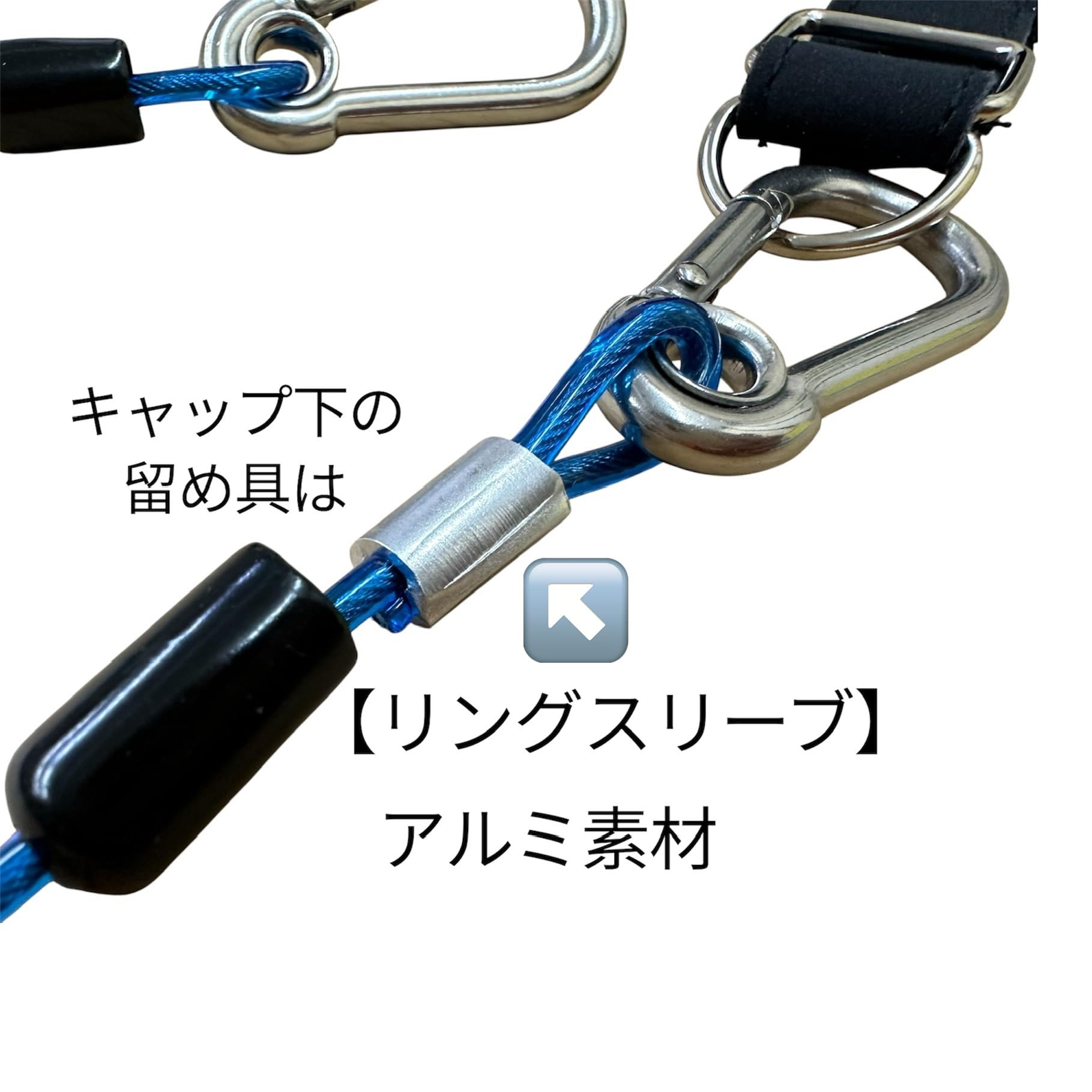 Amazon.co.jp: [nico nimo] のびのびワイヤーホルダー (両面カラビナ