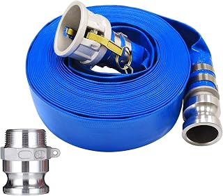 EASTRANS 2" x 100' Blue Discharge Hose with Camlock Fitting C and E and F