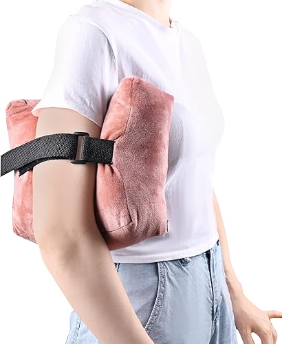 Almohada de cirugía de hombro con bolsillo, almohada de hombro para aliviar el dolor, almohada de puño rotador para dormir de lado, almohada de