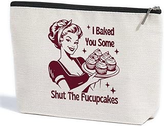 ZHAMEN Divertida bolsa de maquillaje para ama...