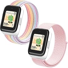 Kids Nylon Bands for SyncUP Kids Watch 2/1, Hook&Loop Band for Boys Girls