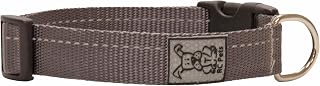RC Pet Products 3/4 Inch Primary Collection Adjustable Dog Collar, Small, Charcoal