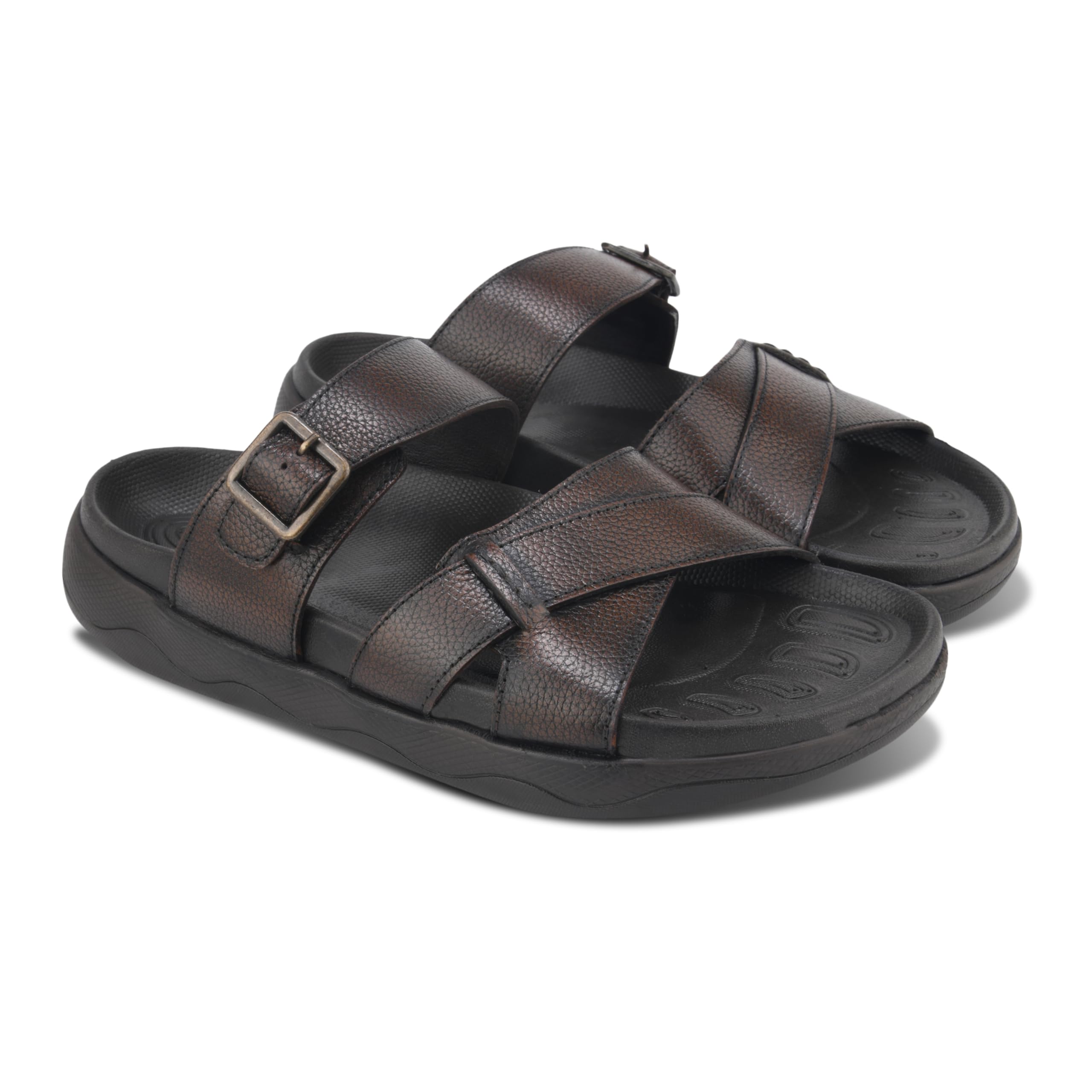 Men’s Casual Leather Buckle Sandals | Comfortable Open-Toe Sandals-image-36