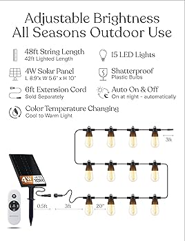 Brightech Ambience Pro Solar String Lights for Outside