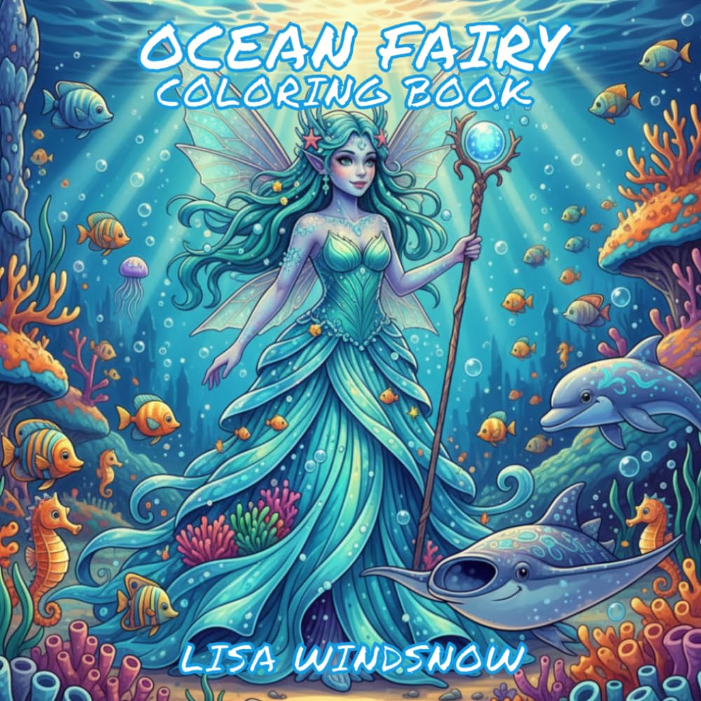 OCEAN FAIRY: COLORING BOOK (MYTHIC FANTASY)