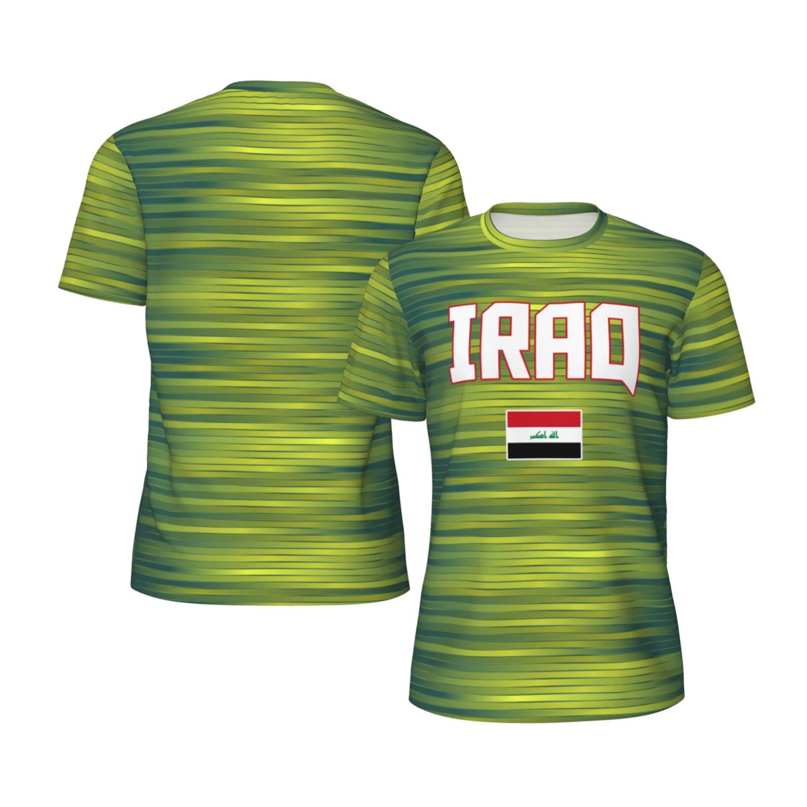 DABOYOZHZH Iraq Flag Cool Iraqans (26) Sports Jersey Mesh T-Shirt 3D Print for Running Cycling Soccer Tennis Fitness Climbing Shirts
