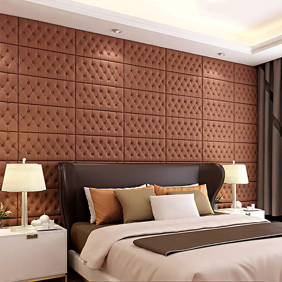 Pujindu 3D Self Adhesive Foam Wall Panels, Peel And Stick