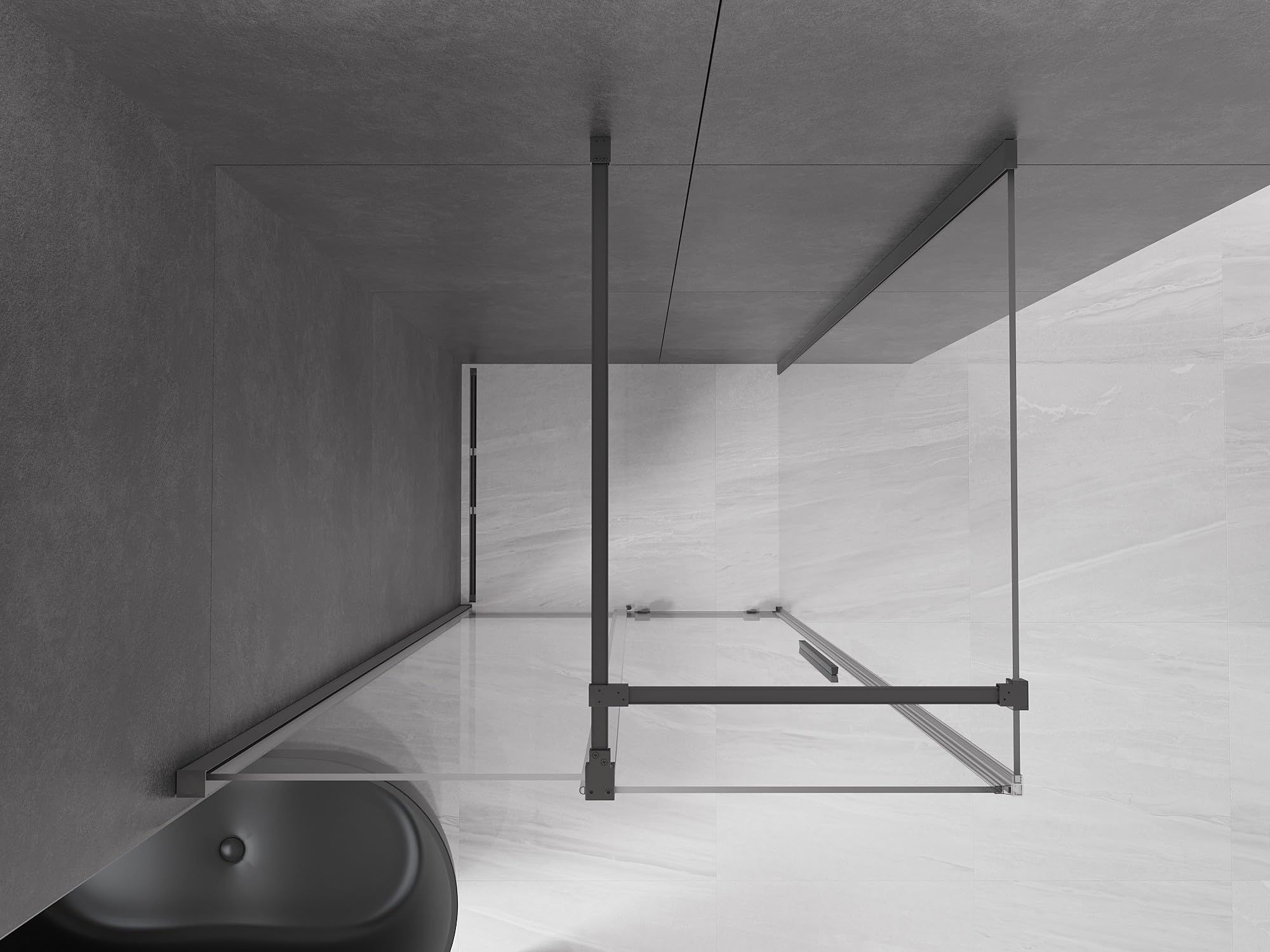 Mexen - Velar Kabina Prysznicowa Rozsuwana 90 X 75 Cm, Transparent, Gun Metal