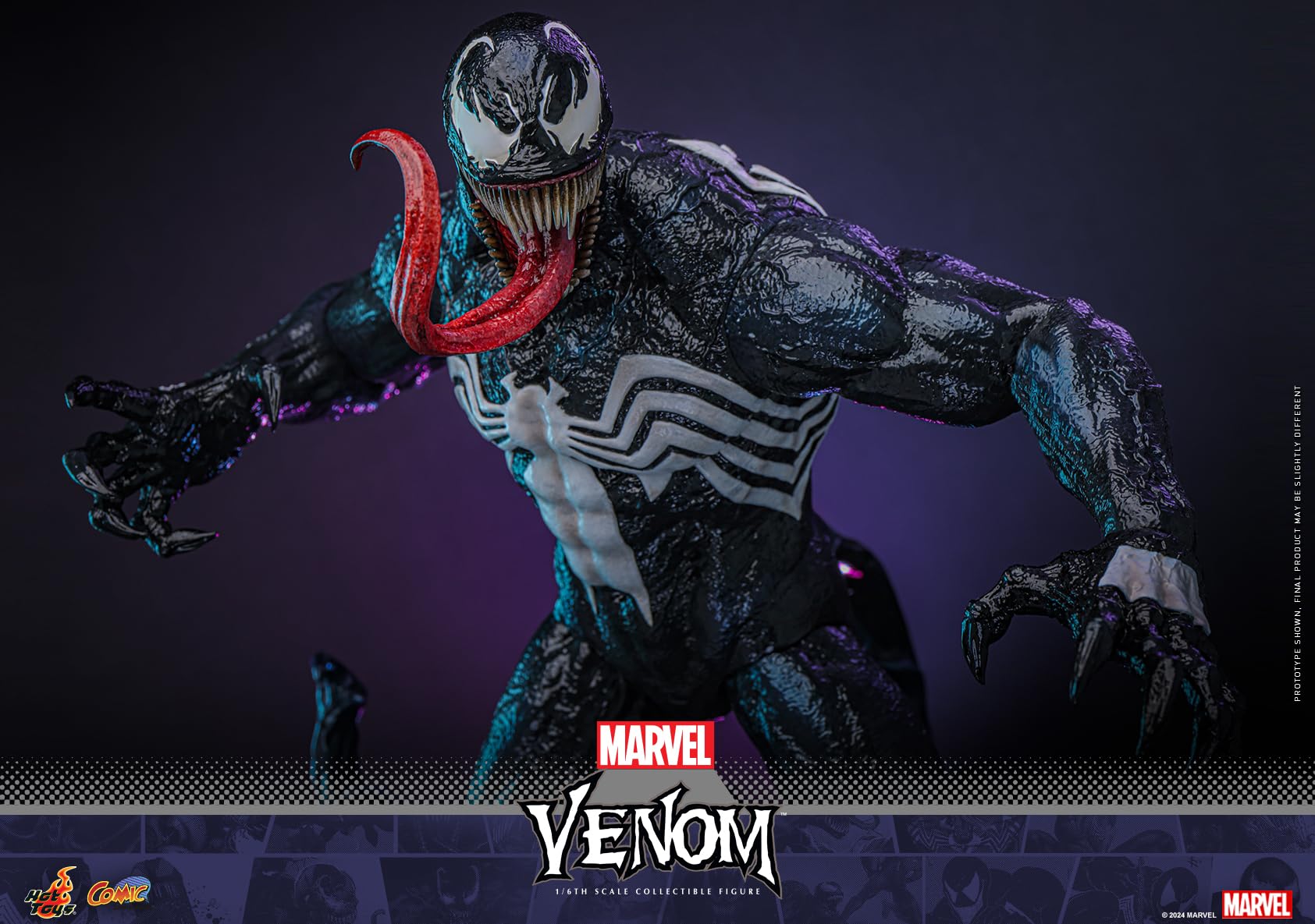 Cómic obra maestra Marvel Comics Venom escala 1/6