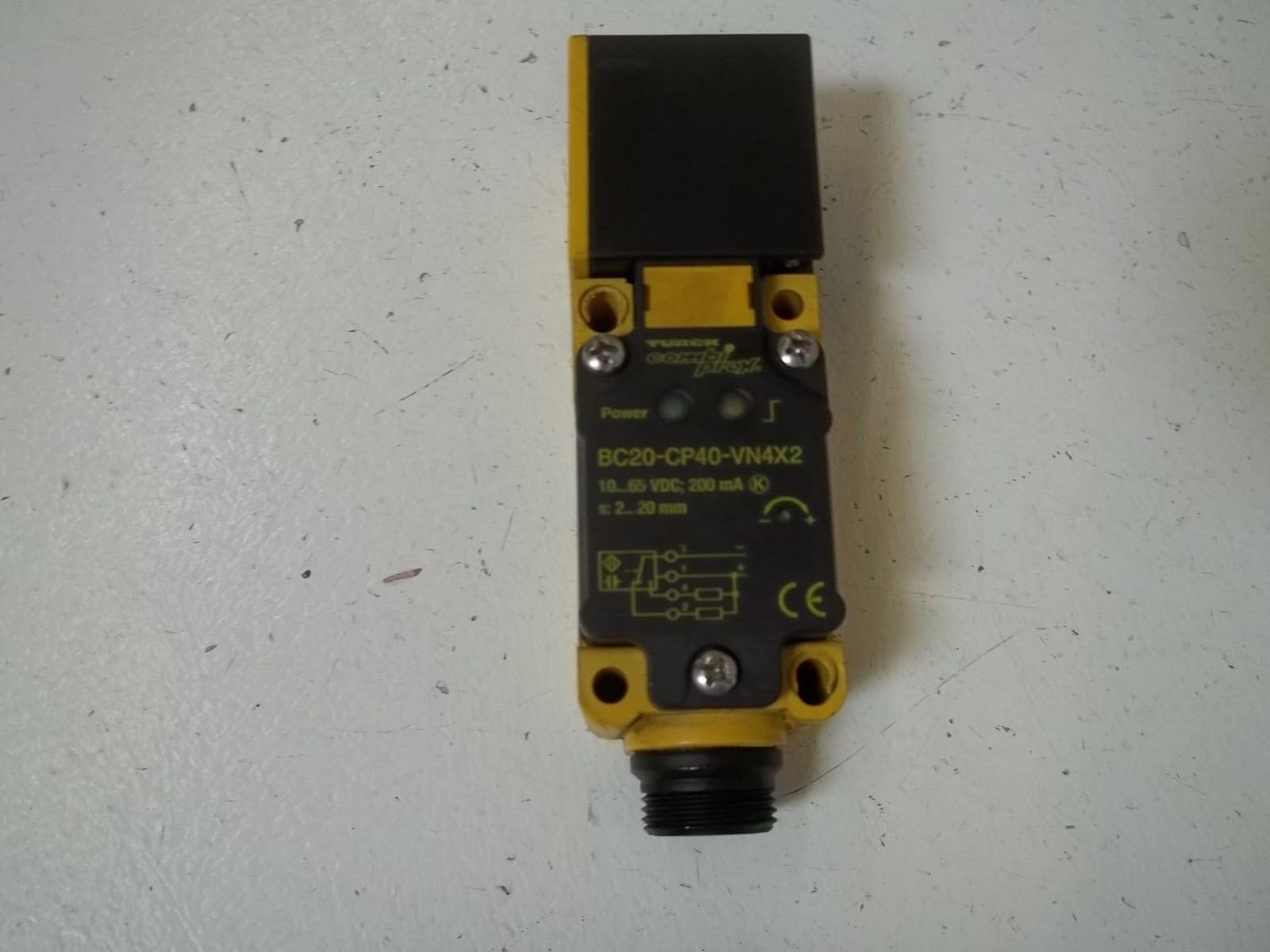 TURCK BC20-CP-40-VN4X2 10-65 VDC, 200 MA, 2-20 MM Range, CAPACITIVE, Proximity Sensor