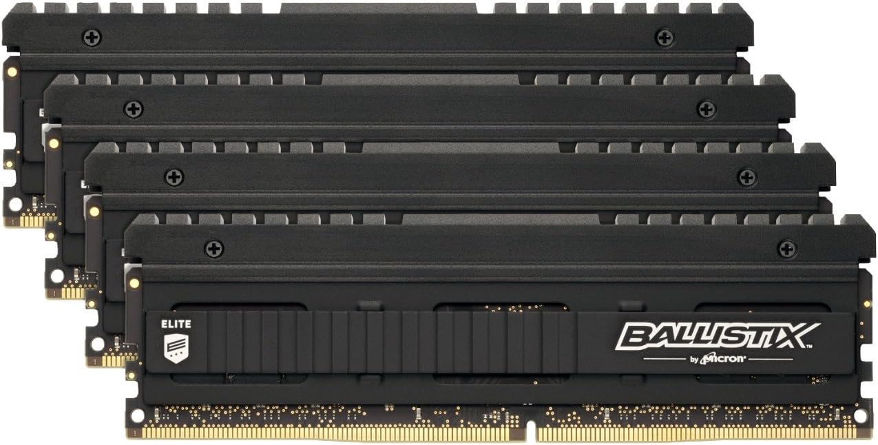 Crucial Ballistix Elite 3600 MHz DDR4 DRAM Desktop Gaming Memory Kit 32GB (8GBx4) CL16 BLE4K8G4D36BEEAK