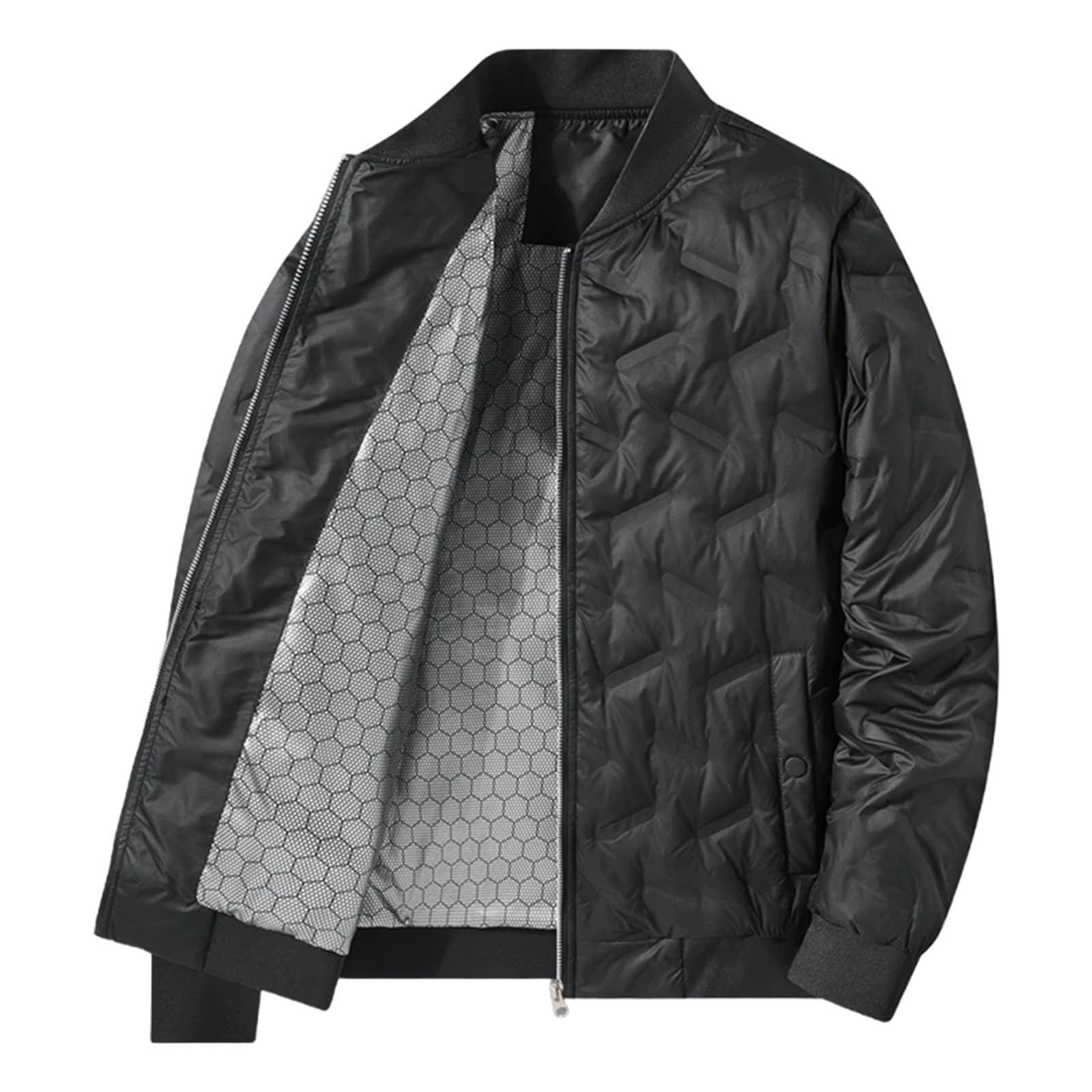 Doudoune d'hiver pour homme légère et coupe-vent blanche