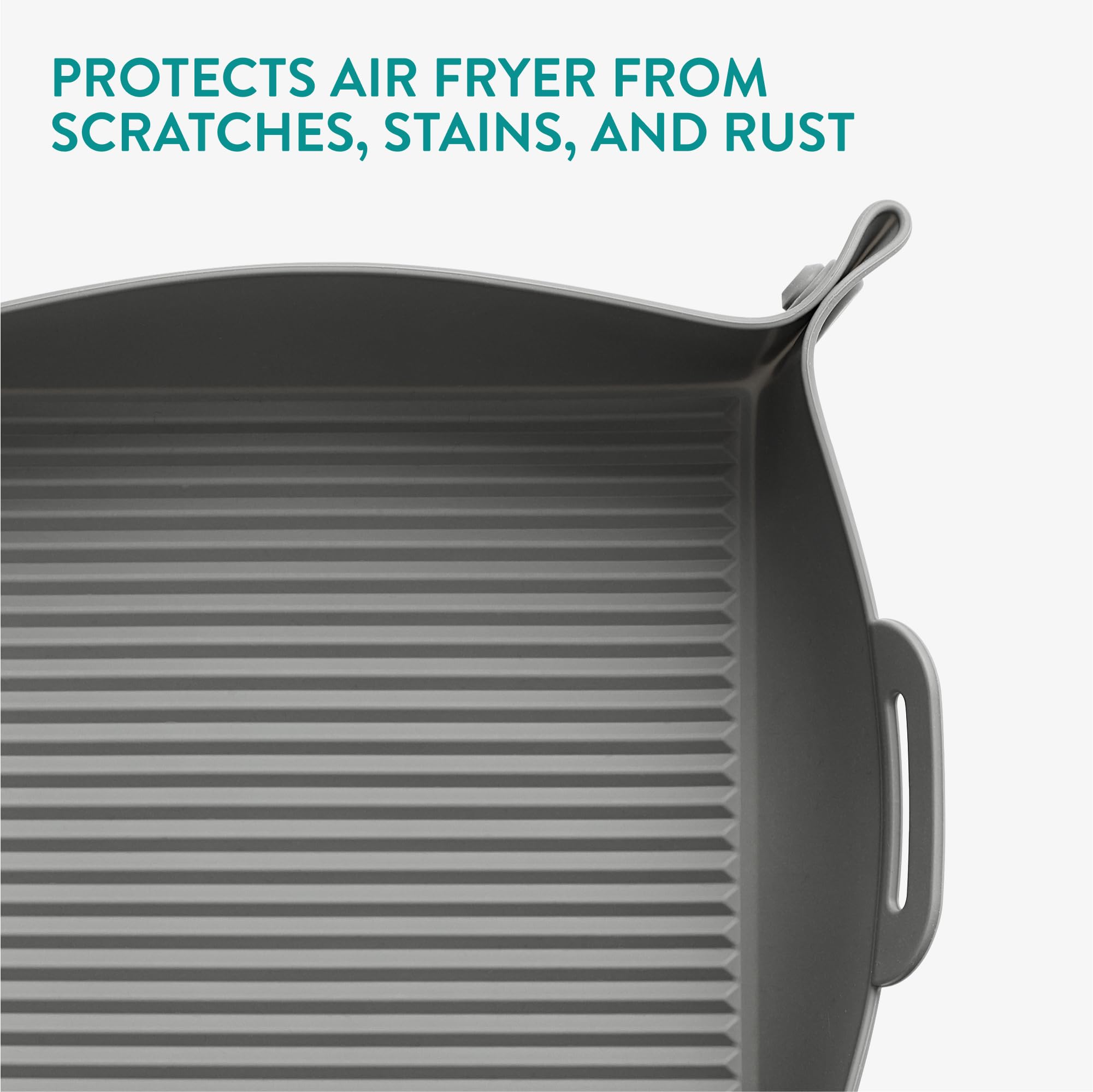 Navaris Silicone Air Fryer Liners (Set Of 2) - Basket Tray Mat