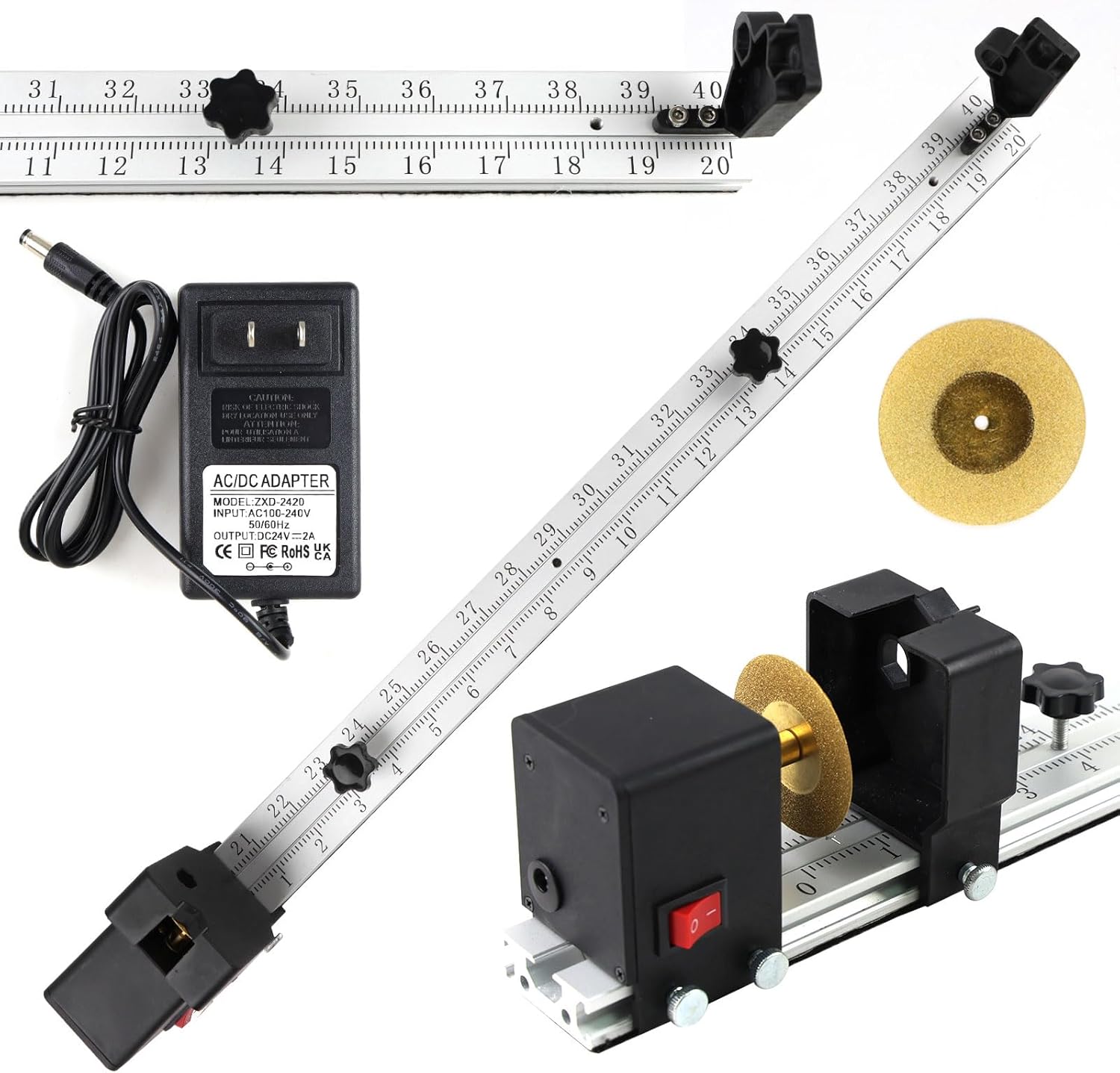 Electric Arrow Saw Adjustable Arrow Cutter Length Precision Arrow Cutter Carbon Arrow Kit, No Installation Required, Ready To Use Professional Arrow Saw Upon Receipt