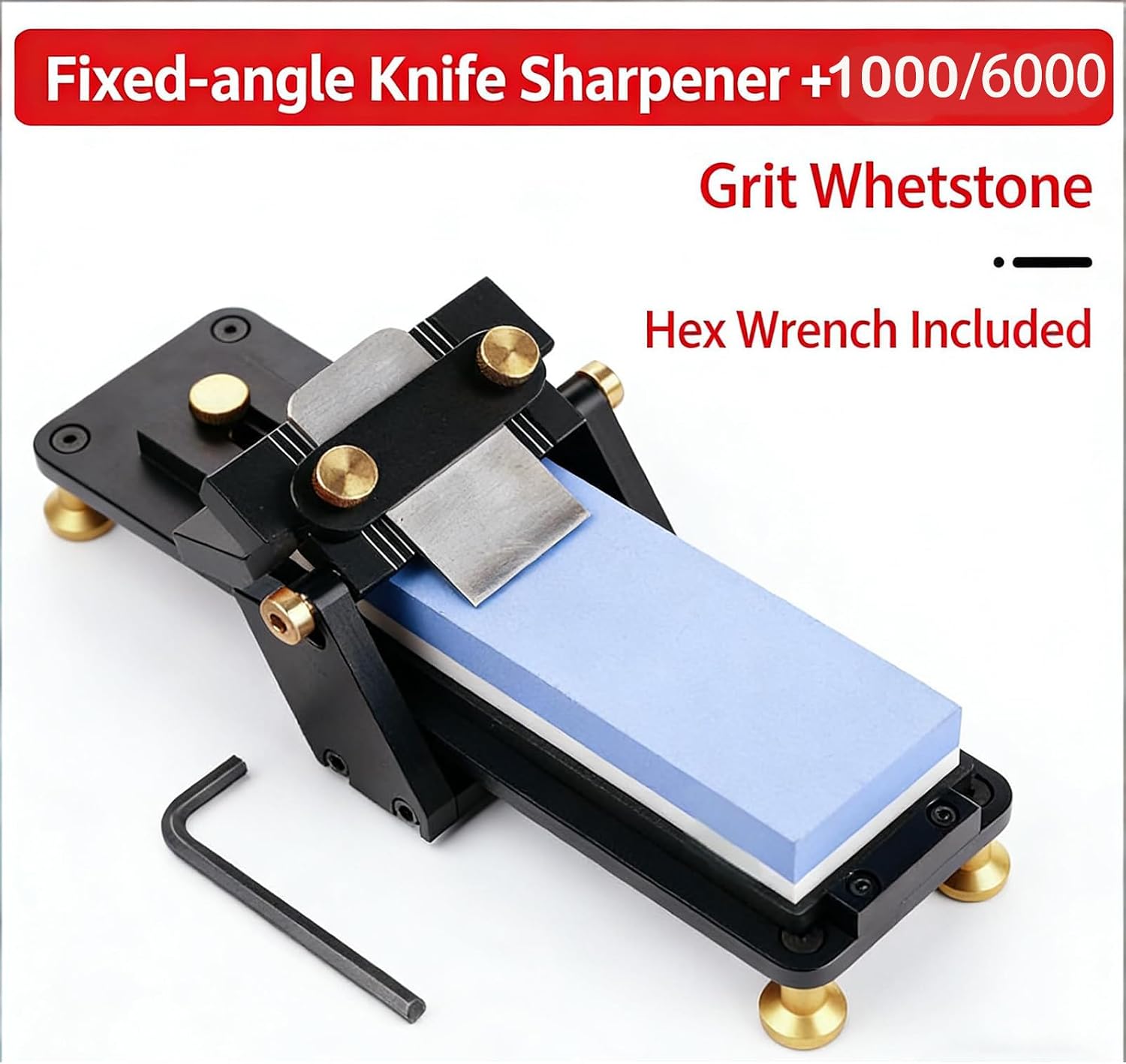 Chisel Sharpening Jig – Fixed Angle Whetstone Set with Polishing Stone & Grinding Frame | Adjustable Sharpener for Woodworking Chisels & Planes