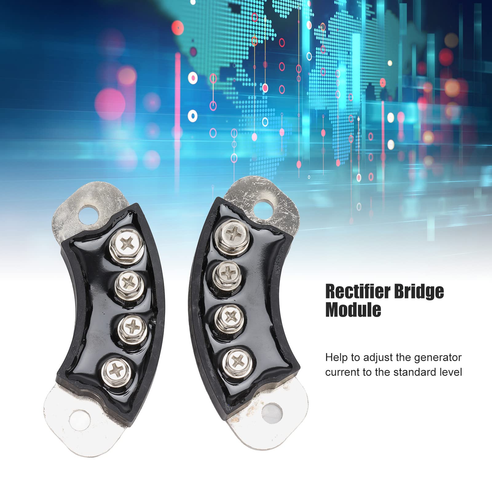 Nutriess Generator Rectifier 4 Terminals Semiarc Rotating Rectifier Bridge Module for Current Adjustment and Optimization