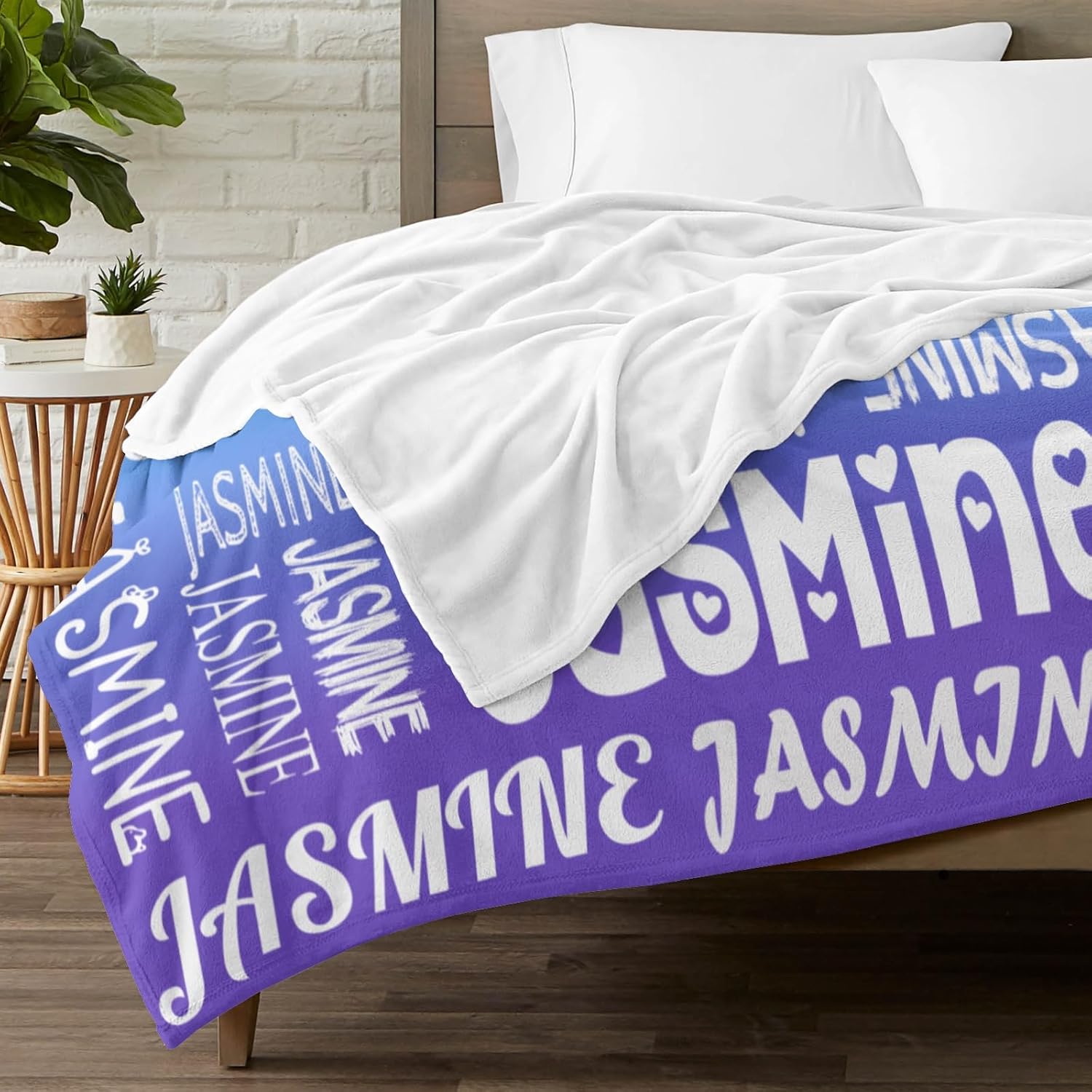 Dr.TOUGH Custom Blanket Personalized Baby Blanket with Name Customized Flannel Throws Blankets Personalized Blanket for Kids Adults Christmas Brithdays Gifts