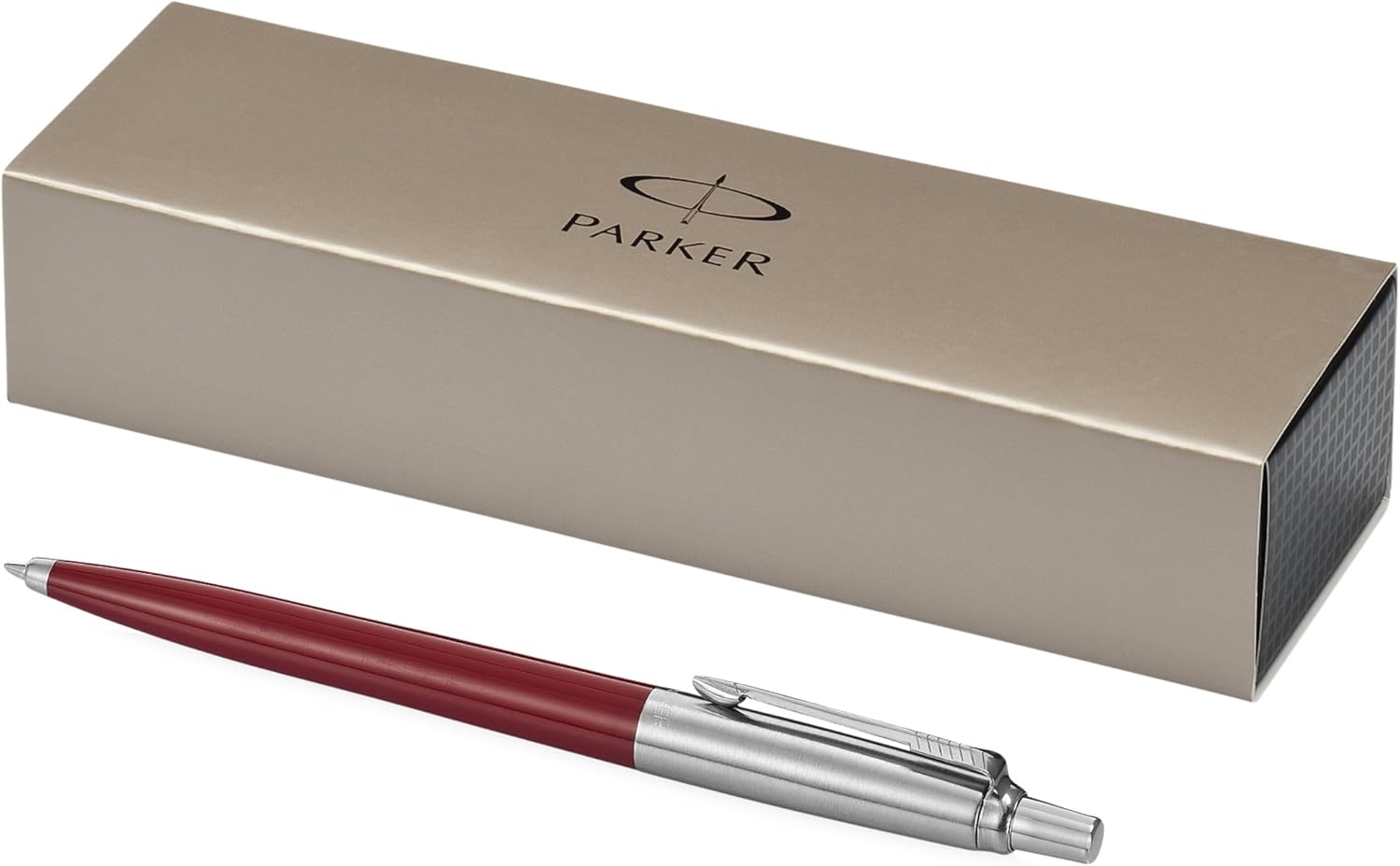 Parker Jotter Penna A Sfera In Acciaio Inox Con Inchiostro Blu, Design Classico Personalizzabile, Confezione Regalo