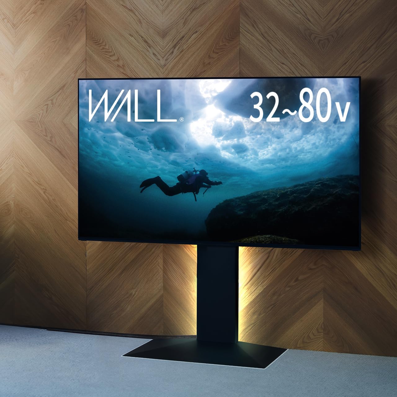 Amazon.co.jp: EQUALS イコールズ テレビ台 壁寄せテレビスタンド WALL