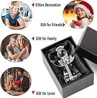 Vista 6 de Colección de figuras de ángel de cristal, bonito adorno de cristal, estatua para decoración del hogar, mesa de animales, regalo coleccionable