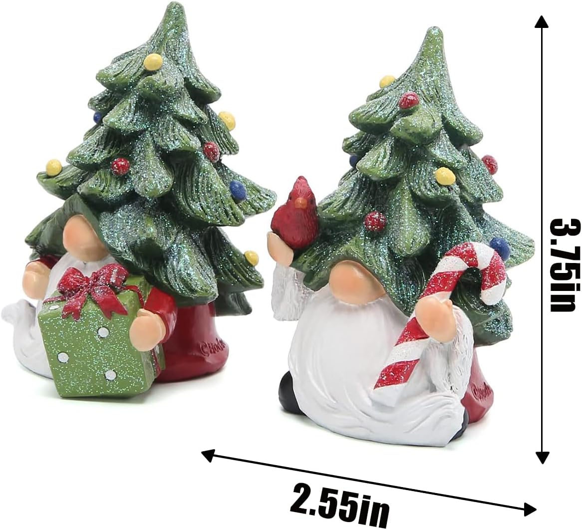 Hodao Christmas Gnomes Decorations Indoor Home Decor Christmas Tree Gnomes Figurines Table Decorations Cute Christmas Gnomes Gifts - Image 2