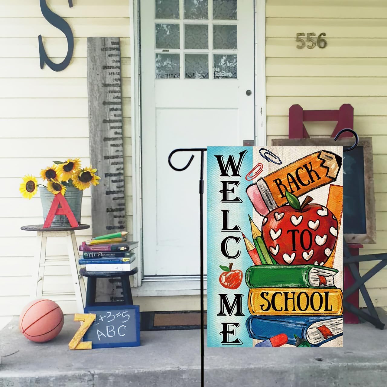 Baccessor Welcome Back to School Garden Flag