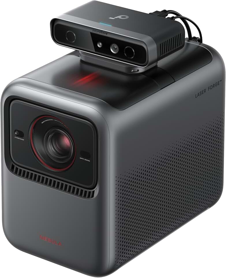 Nebula X1 + SpaceFlow 4K AI Mapping Bundle: Triple Laser Projector with 3D Mapping Kit, 3500 ANSI Lumens, 56000:1 Contrast, Dolby Vision, 40W Sound, 100+ Ready-to-Use Templates