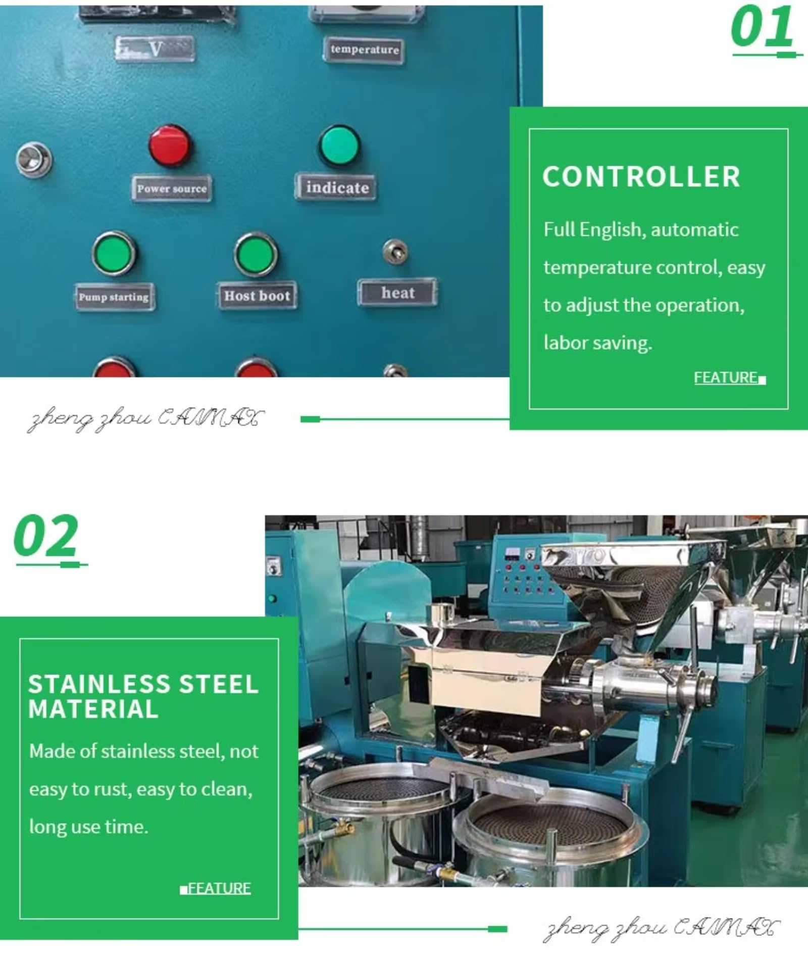 Expulsor industrial de prensa de aceite de tornillo de alta capacidad
