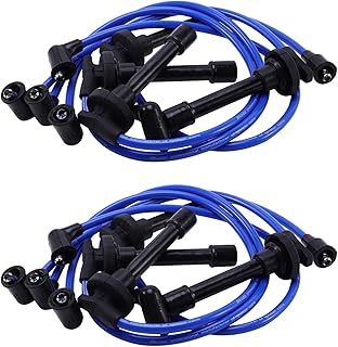Censous de cables de bujía 32700-PTO-000, cable de encendido de alto rendimiento para DEL SOL 1992-2002, color azul