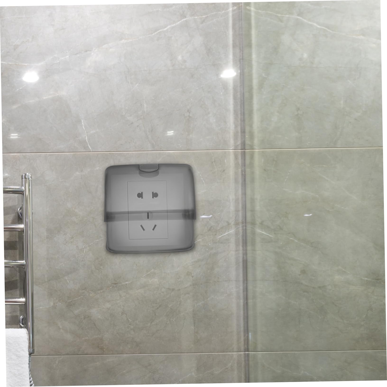 SOLUSTRE 5stücke Outlet Cover Box Wasserdichter Stecker-schutz Für Außen Und Badezimmeranwendungen Installieren Und Schützt Vor Wasserschäden Einsetzbar