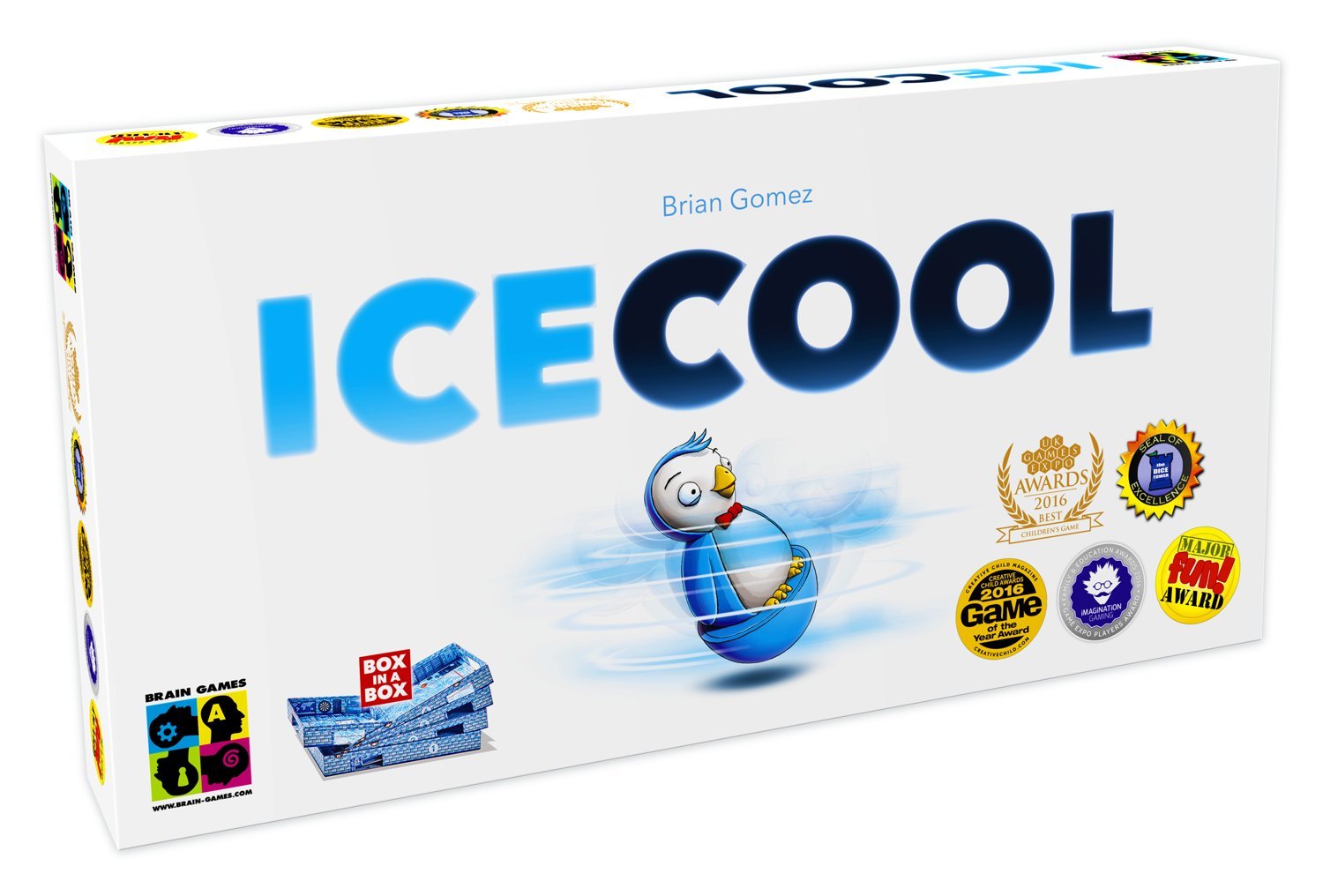 Brain Games BGP5168 Publishing Ice Cool - Flicking Action Dexterity Game for All Ages - Kids, Family, Adults, and Gamers