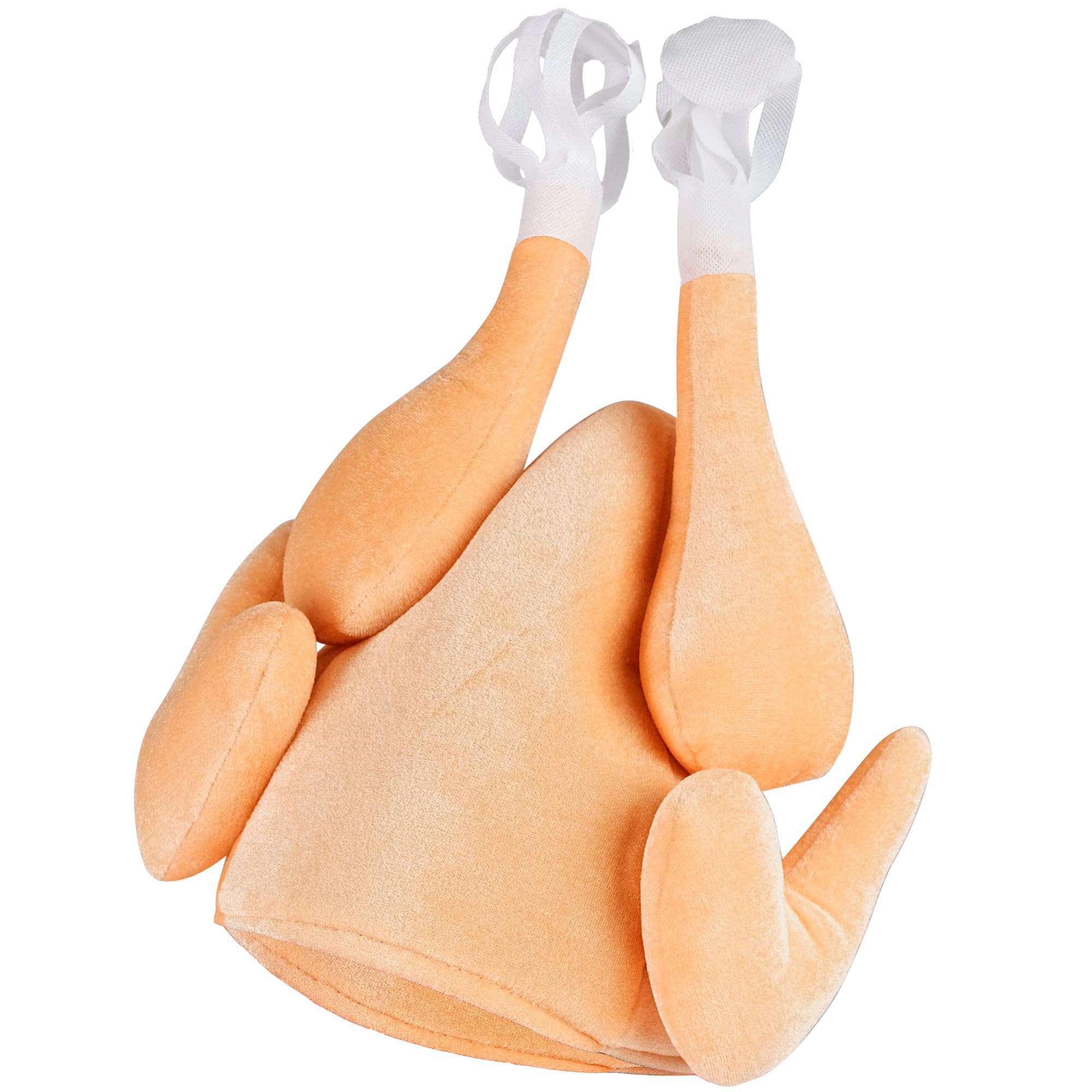 W WIDMANN MILANO Party Fashion - Roast Chicken Hat, Chicken Breast, Funny Headpiece