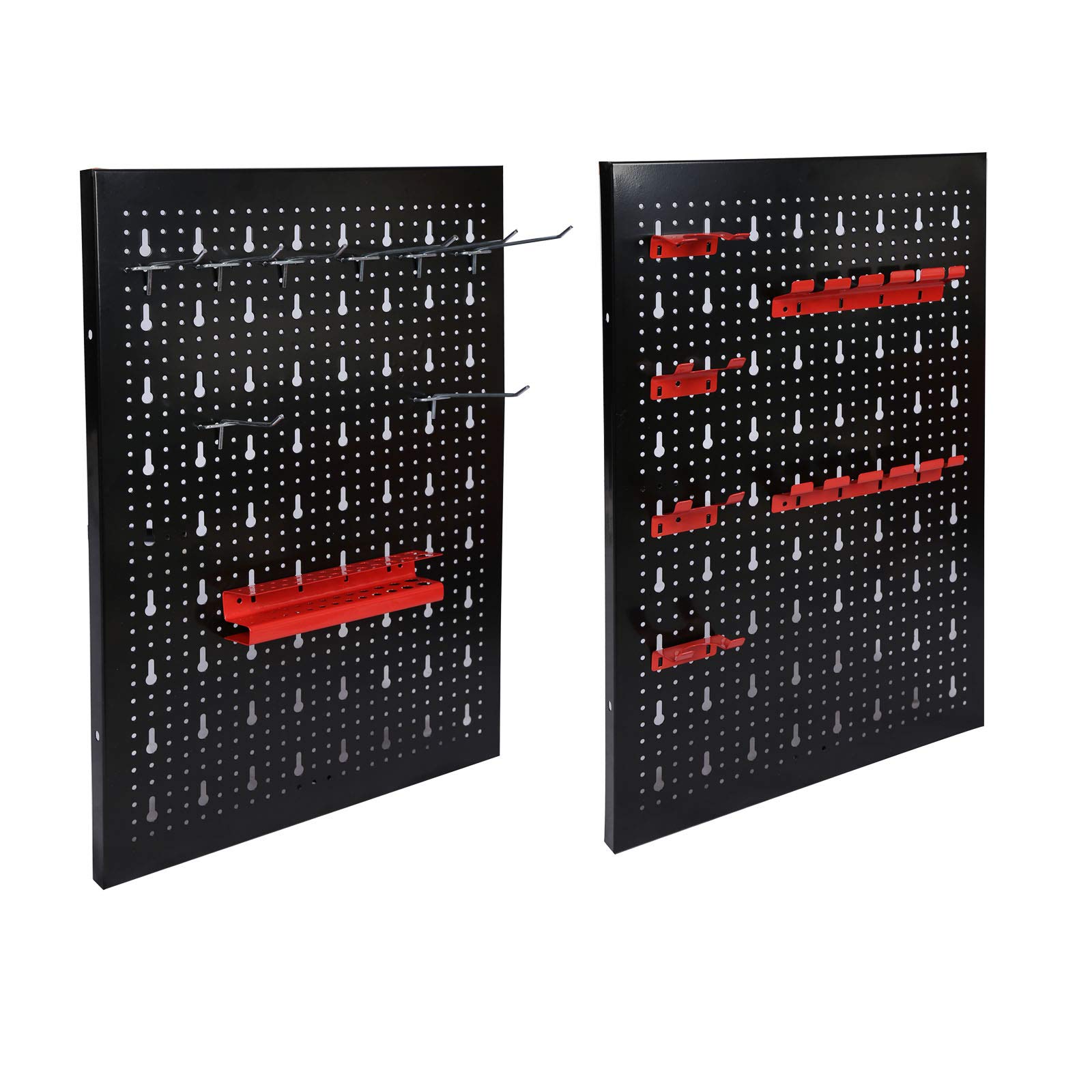 Mur à Outils Botle 1190x775 Mm En Plastique Noir – Porte-outils Solide Avec Roulements