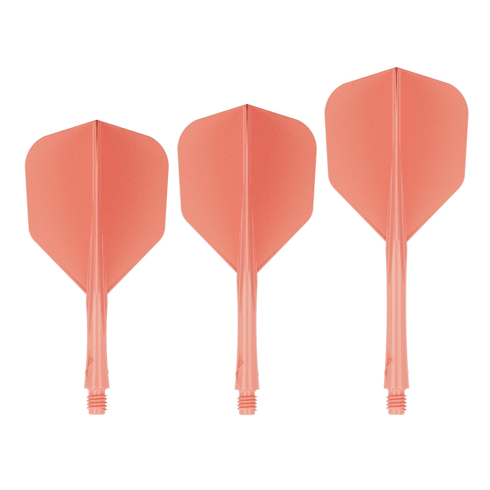 Caliburn | SUP Lite Dart Flights | Moulded Flight & Shaft | Standard No6 | Tangerine | Multiple (Medium)