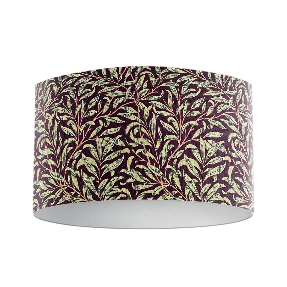 Harrison Cropper William Morris Willow Bough Crimson Lampshade (Damson Purple, 20cm Diameter Table/Standard Lamp)