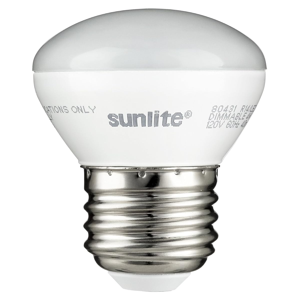 Sunlite 80431 LED R14 Mini Reflector Floodlight Light Bulb, 4 Watts (25W