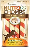 Vista 9 de NutriChomps - Masticables para perros, giros de 6 pulgadas, fáciles de digerir, golosinas para perros sin piel cruda, saludables, 12 unidades, pollo