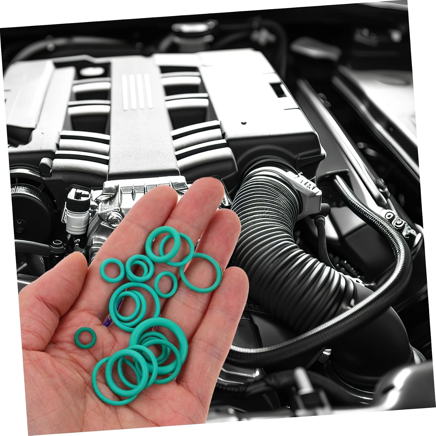270pcs Butyl Seal Kit for Car Air Conditioning Compressor Repair High Sealing Performance Assortment for Automotive Use