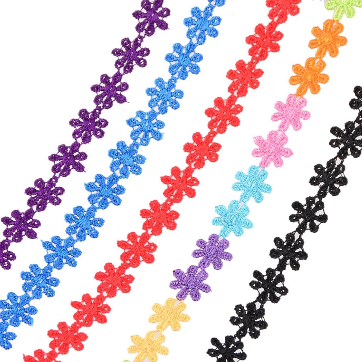 1,4 cm fiori ricamo pizzo tessuto trim nastri cucito fai da te materiali fatti a mano pizzo passamaneria nastro decorazione di nozze 1 metro-1,4 cm blu reale
