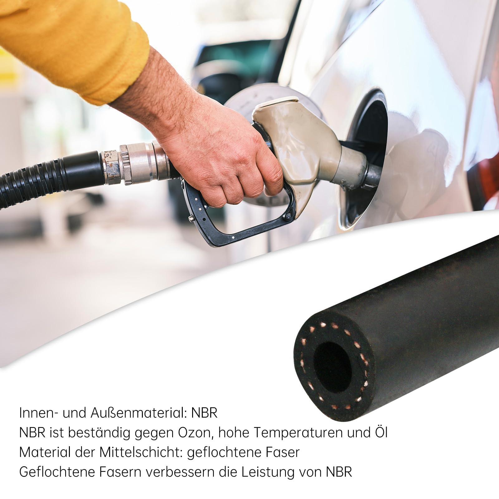 Alfaflex fuelflex brandstofslang 10 x 16 mm per meter