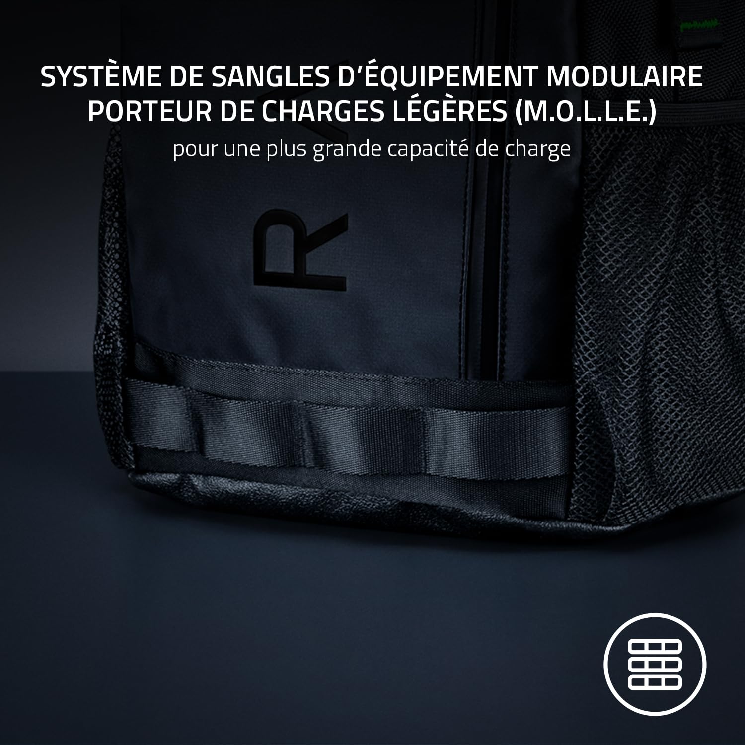Razer Rogue V3 Sac à dos (33,8 cm) – Sac à dos de voyage compact (compartiment pour ordinateur portable jusqu'à 14", résistant à l'abrasion) Noir