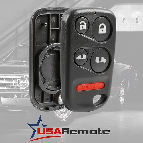 Miniatura 3 de Carcasa y almohadilla para Honda Odyssey 1999 2000 2001 2002 2003 2004 Honda Odyssey control remoto de entrada sin llave (OUCG8D-440H-A, E4EG8DN)