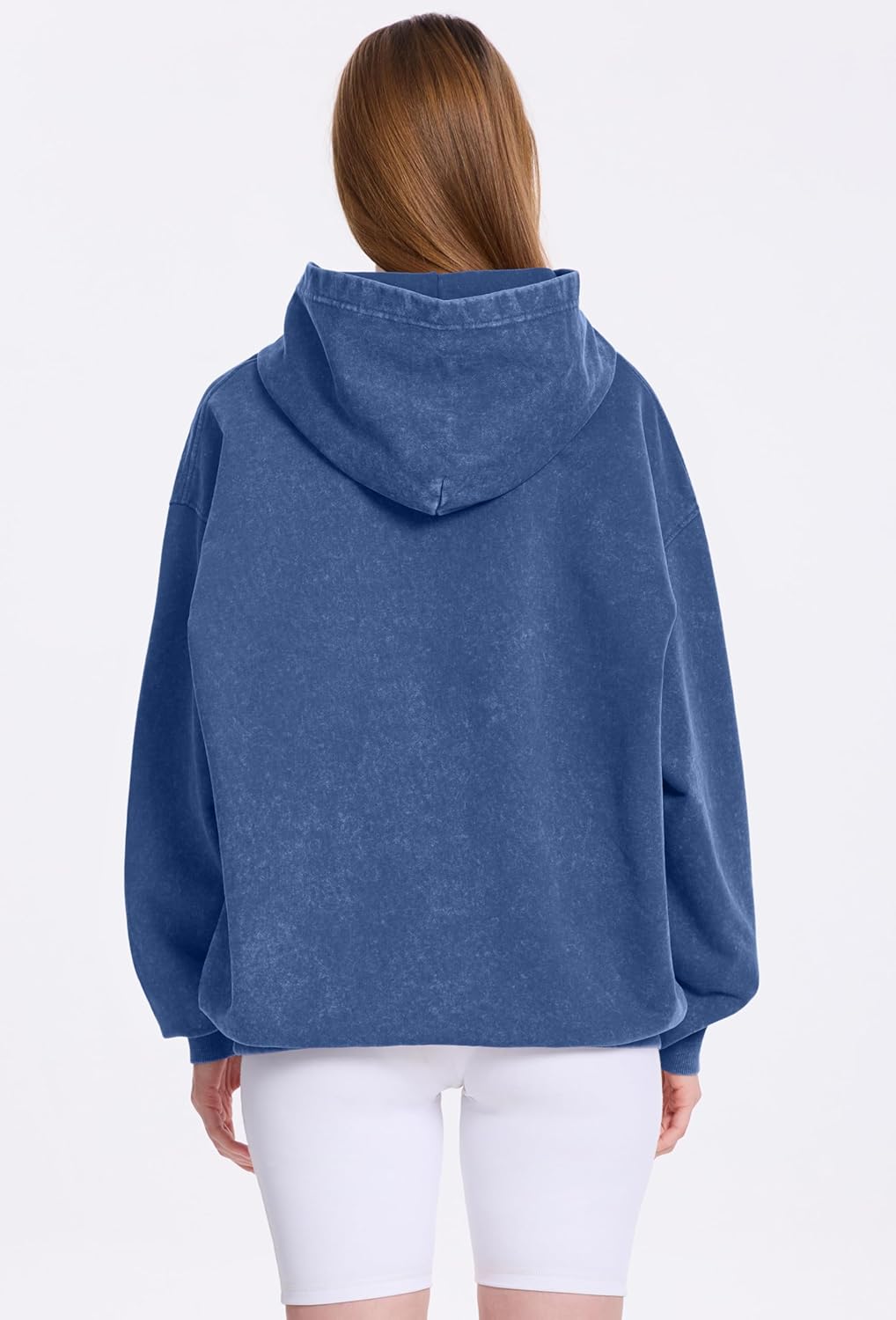 Womens Vintage Oversized Hoodie Acid Wash Heavyweight Cotton Sweatshirt Unisex Couples Men Baggy Pullover Hoodie - Image 5