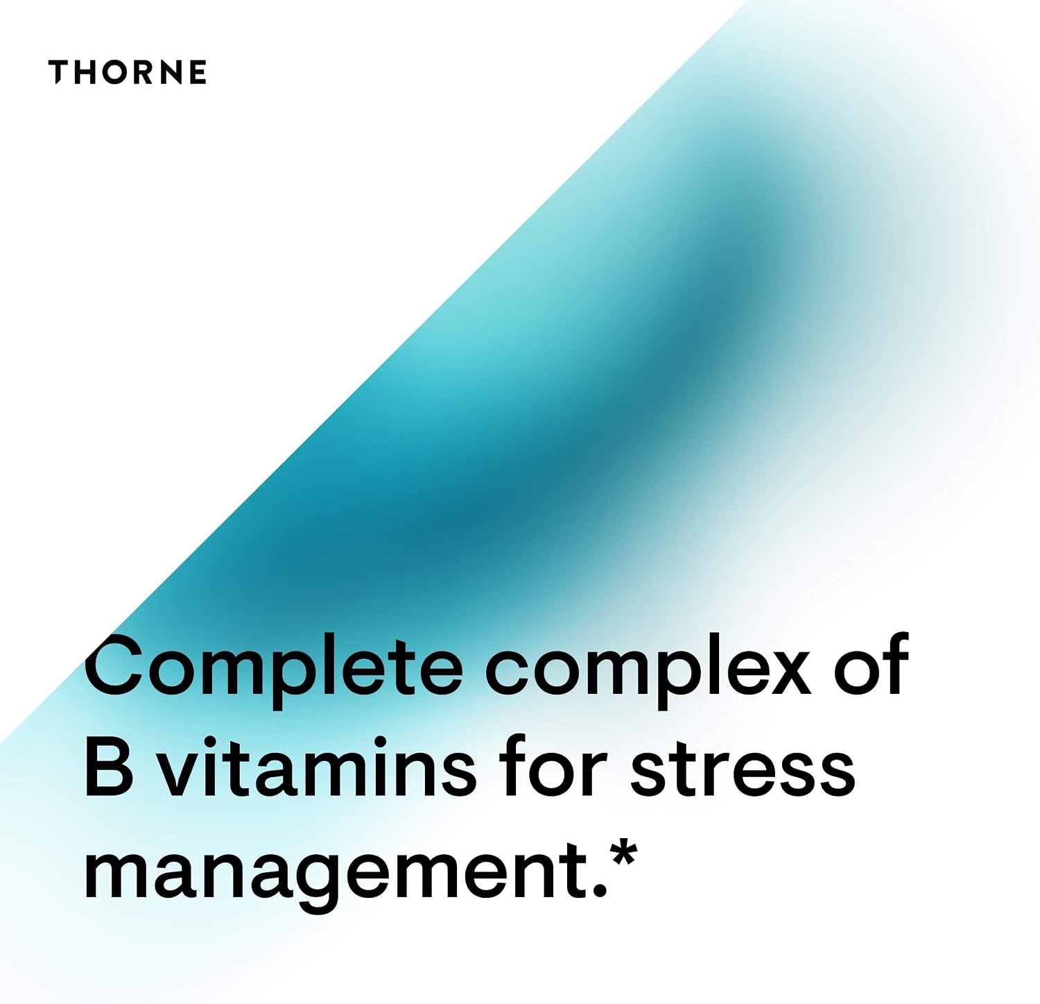 Thorne Stress B-Complex - Vitamins B2, B6, B12, and Folate in Highly-Absorbable and Active Forms - Extra Vitamin B5 for Adrenal Support, Stress Management and Immune Function - 60 Capsules