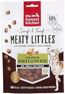 Surf & Turf Meaty Littles: Chicken & Salmon Recipe, 4 oz Bag