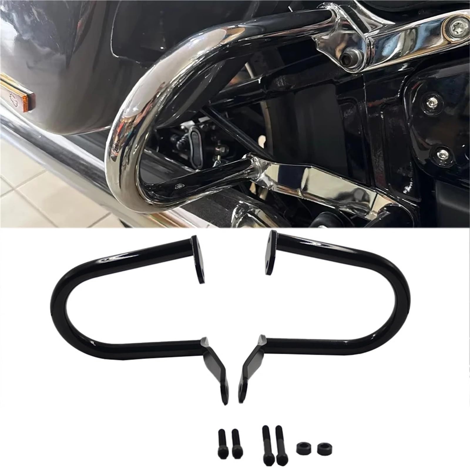 Zderzak motocyklowy Osłona sakwy pasuje do Harley Davidson Softail Sport Glide 2018-2024 Akcesoria motocyklowe Zderzaki Ochrona